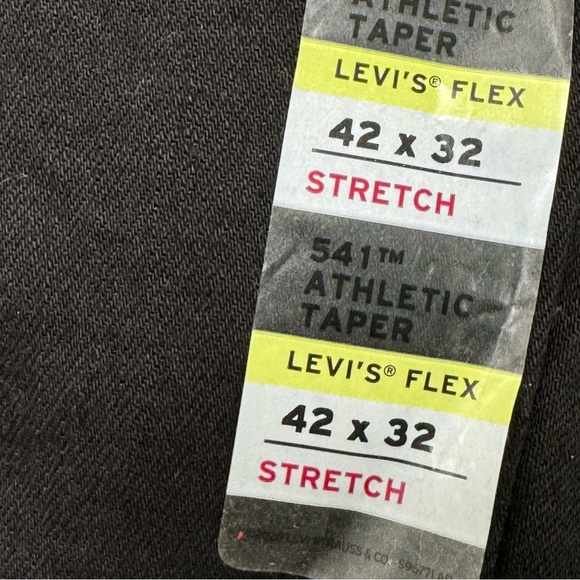 HOST PICK! LEVIS 541 ATHLETIC TAPER JEANS BLACK - Picture 10 of 13